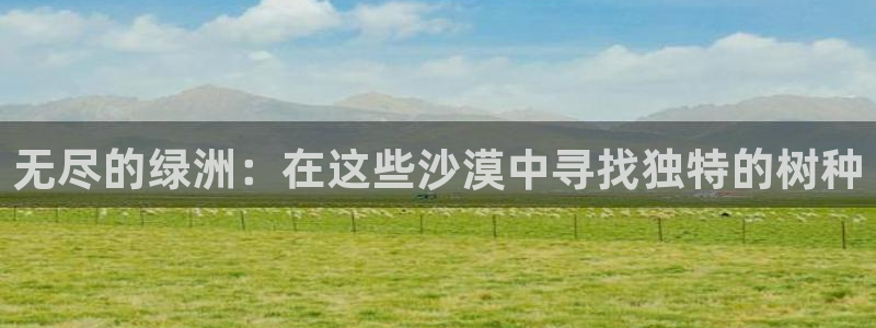 新宝gg 平台怎么样：无尽的绿洲：在这些沙漠中寻找独特的树种