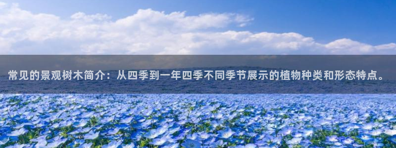 新宝gg至55312：常见的景观树木简介：从四季到一年四季不同季节展示的植物种类和形态特点。